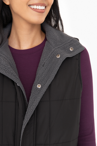 Moon Sherpa Lined Long Vest