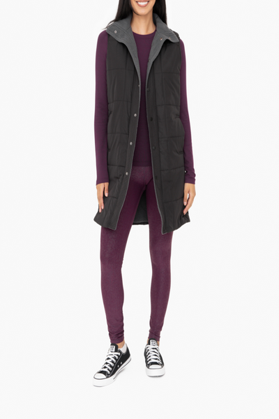 Moon Sherpa Lined Long Vest