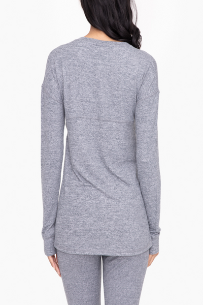 Linger Brushed Hacci Knit Top