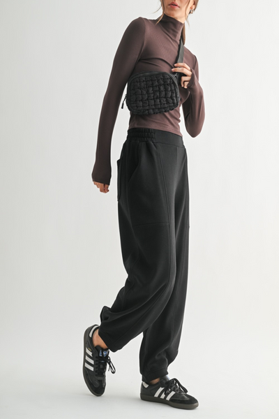 River Rhythms Micro Rib Turtleneck Top