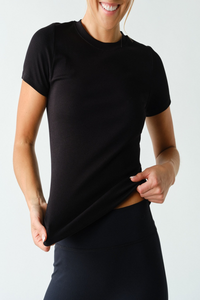 Essential Micro-Ribbed Top