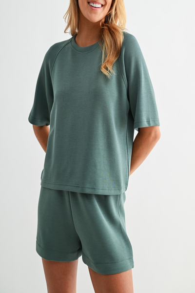 Misty Soft Drape Raglan Tee