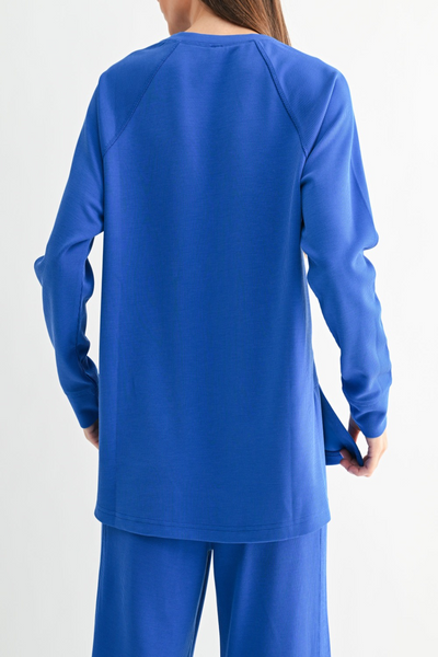 Rollin Luxe Sand Wash Rib Raglan Tee