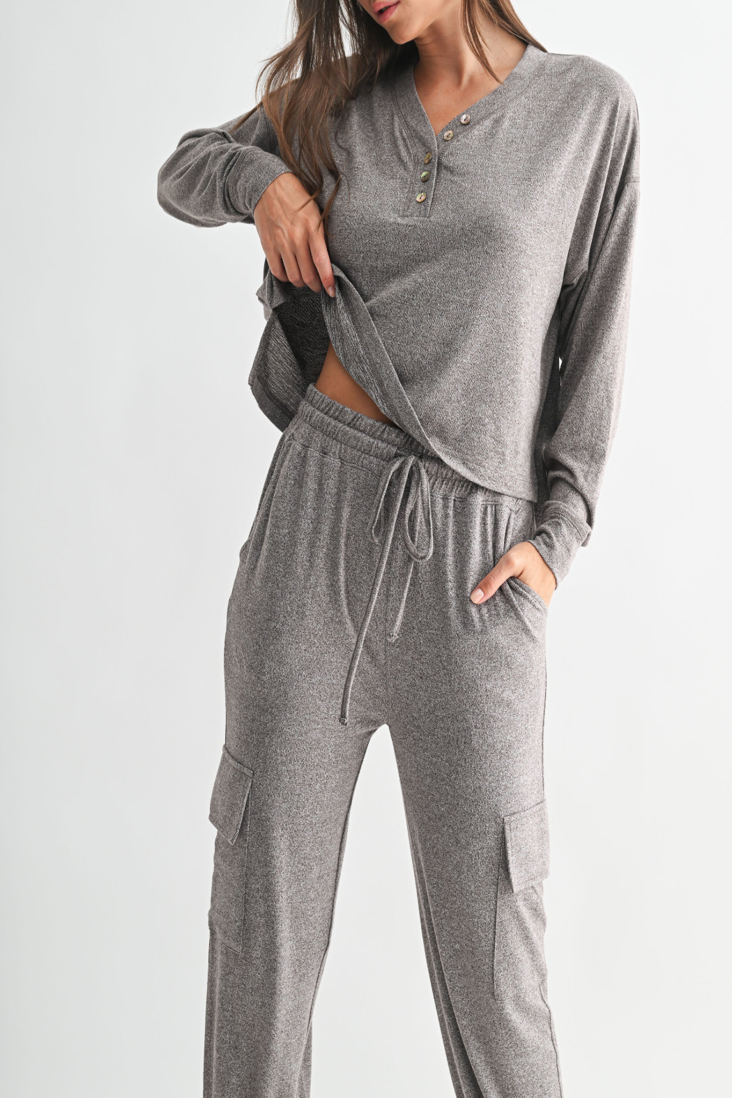 Stay Cropped Henley Top