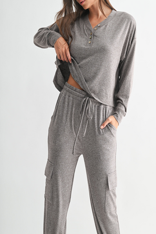 Stay Cropped Henley Top