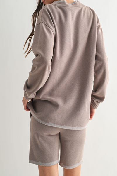 Remember Boxy Brushed Fleece Sweatshirt