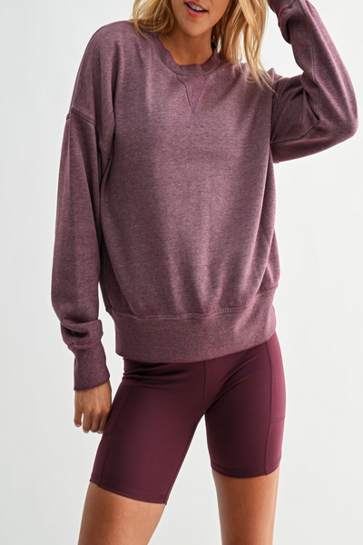 Mind Reader Burn-Out Fleece Sweatshirt