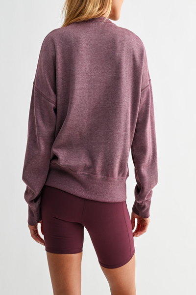 Mind Reader Burn-Out Fleece Sweatshirt