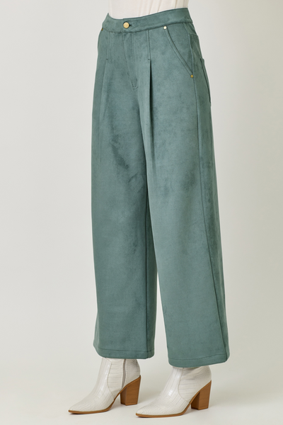 Day To Night Suede Trousers