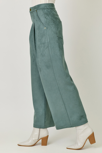 Day To Night Suede Trousers