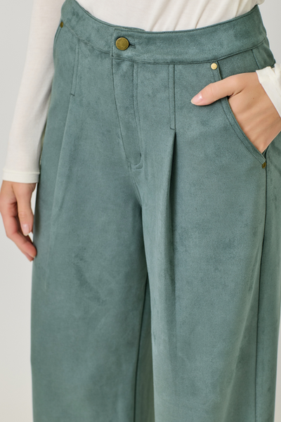 Day To Night Suede Trousers
