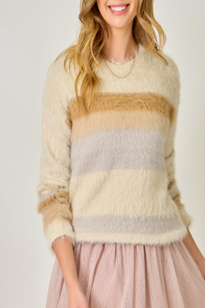 Big Dream Color Blocked Stripe Sweater