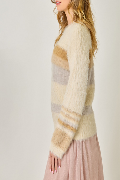 Big Dream Color Blocked Stripe Sweater