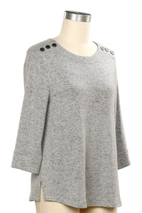 Horizon Solid Brushed Knit Top