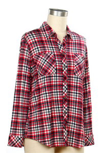 Indigo Tempo Plaid Button Down Shirt