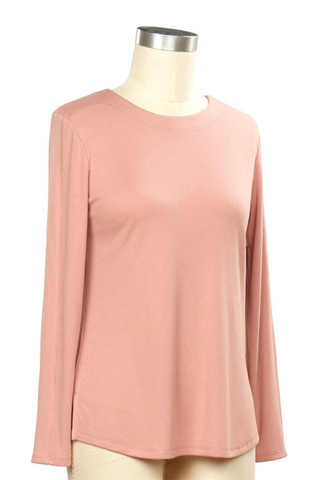 Yearbook Solid Rib Knit Top