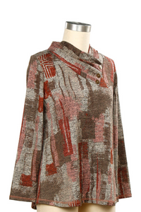 Yearbook Abstract Print Top