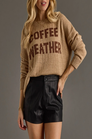 Coffee Weather Knit Sweater