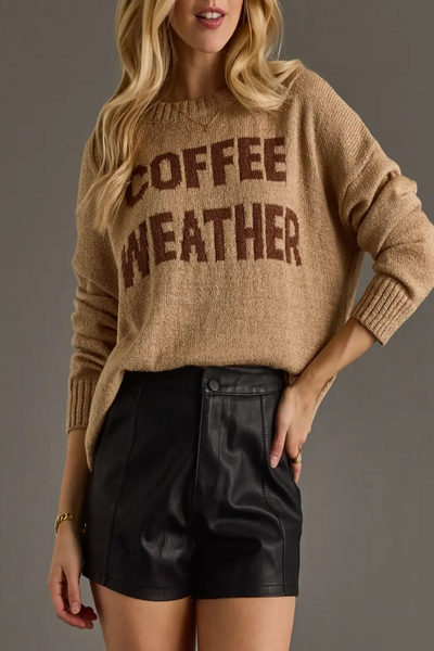 Coffee Weather Knit Sweater