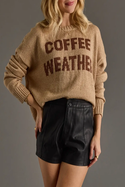 Coffee Weather Knit Sweater