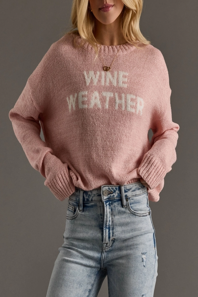 Wine Weather Knit Sweater