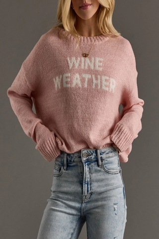 Wine Weather Knit Sweater