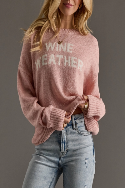 Wine Weather Knit Sweater