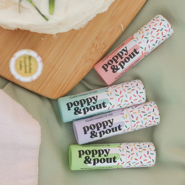 Poppy & Pout: Birthday Confetti Cake Lip Balm