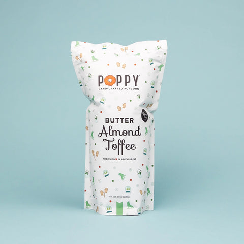 Poppy Hand-Crafted Popcorn- Butter Almond Toffee Market Bag