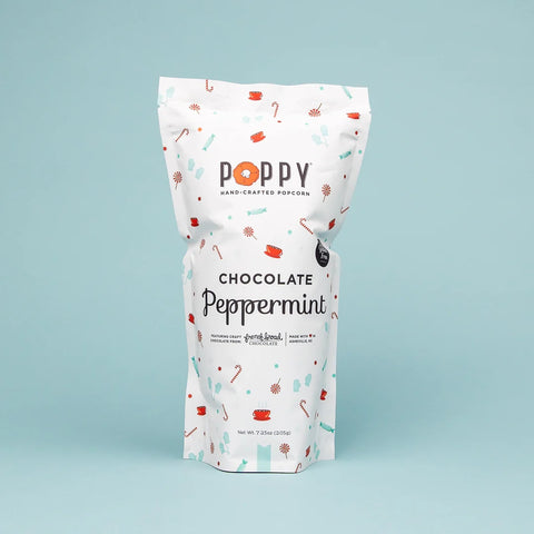 Poppy Hand-Crafted Popcorn- Chocolate Peppermint Market Bag