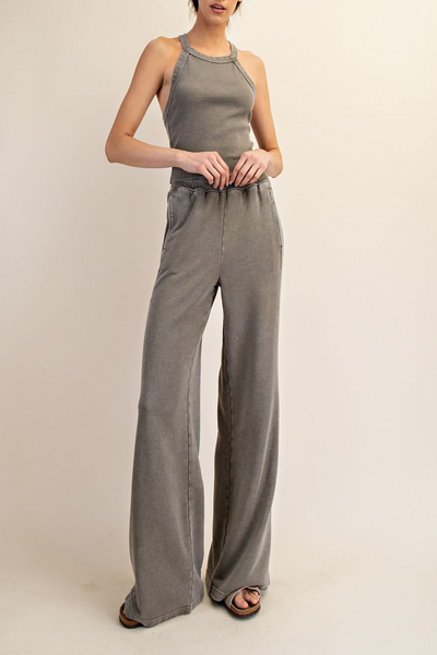 Shaded Woods Mineral Washed Wide Leg Pant