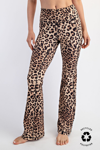 Cartier Leopard Print Butter Soft Flared Legging