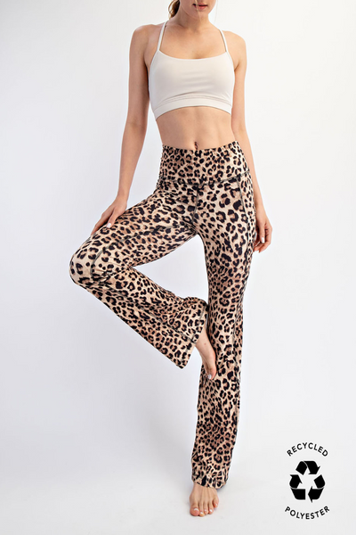 Cartier Leopard Print Butter Soft Flared Legging