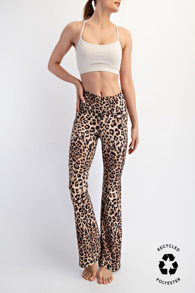 Cartier Leopard Print Butter Soft Flared Legging