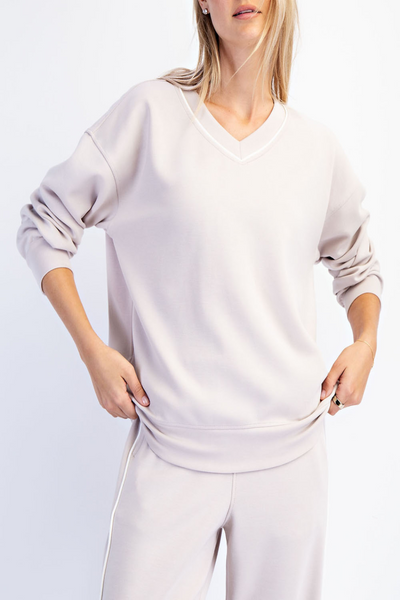 Harbor Springs Modal Scuba Piping Pullover