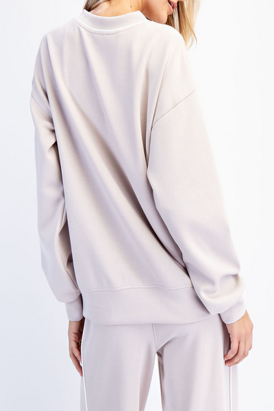 Harbor Springs Modal Scuba Piping Pullover