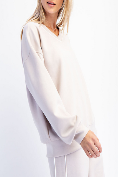 Harbor Springs Modal Scuba Piping Pullover