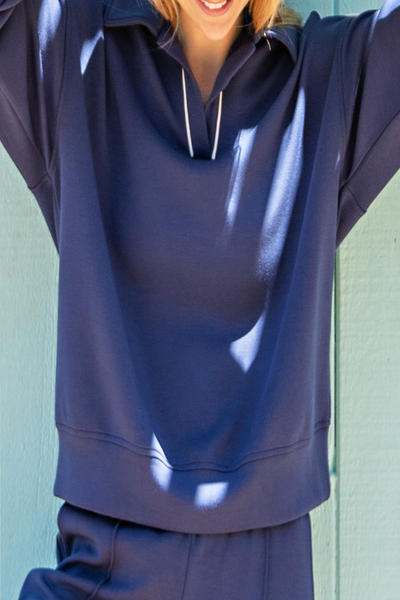 Ivy League Modal Scuba Piping Polo Pullover