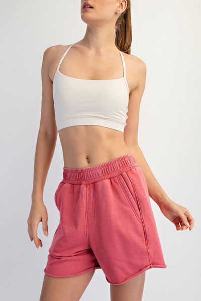 Midnight Sun Mineral Washed French Terry Short