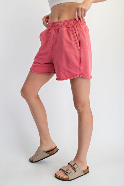 Midnight Sun Mineral Washed French Terry Short
