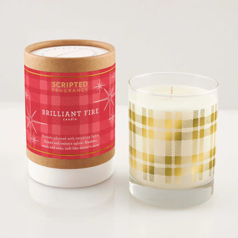 Scripted Fragrance Soy Candle- Brilliant Fire