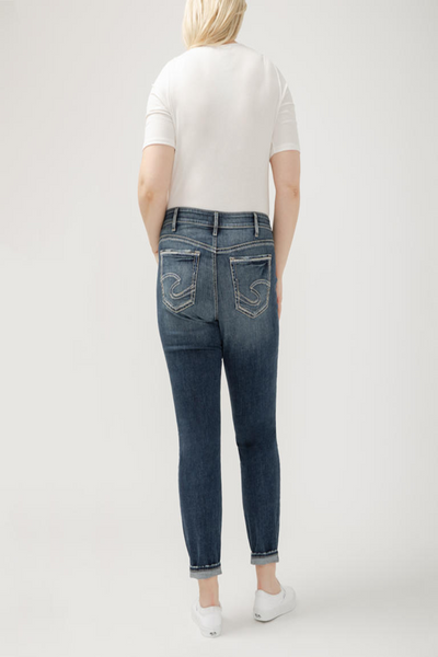 Boyfriend Mid Rise Slim Leg Jean