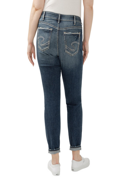 Boyfriend Mid Rise Slim Leg Jean