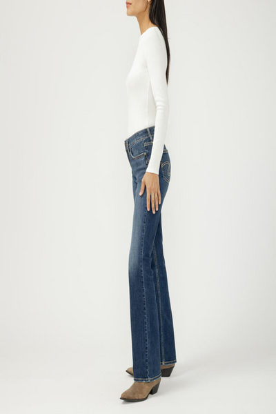 Suki Mid Rise Curvy Fit Bootcut Jeans