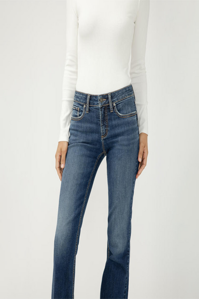 Suki Mid Rise Curvy Fit Bootcut Jeans