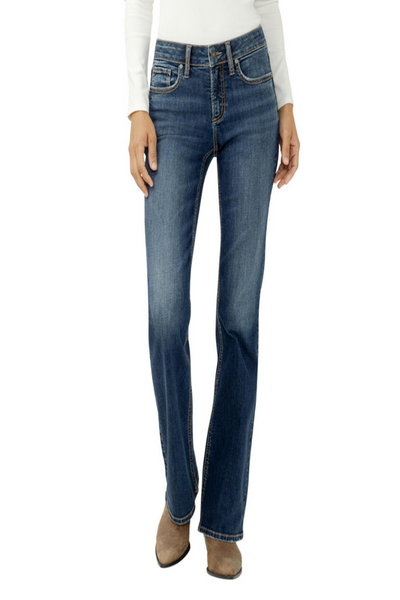 Suki Mid Rise Curvy Fit Bootcut Jeans