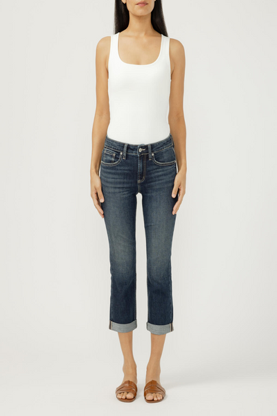 Suki Mid Rise Americana Luxe Stretch Capri