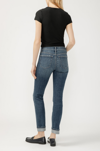 Suki Mid Rise Straight Leg Luxe Stretch Jeans