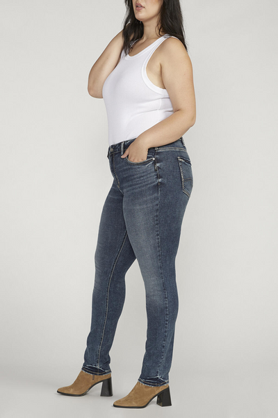 Suki Mid Rise Straight Leg Jean