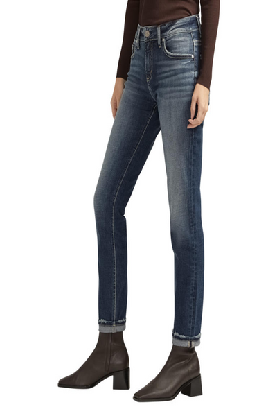 Boyfriend Mid Rise Slim Leg Jean